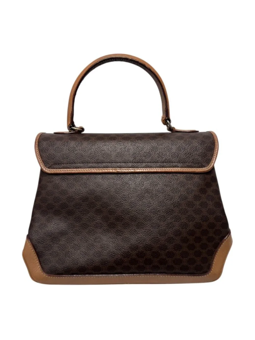 Celine VINTAGE Brown Monogram Macadam Handbag - Picture 4 of 16